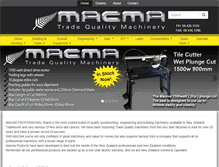 Tablet Screenshot of macma.co.nz